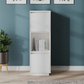 Aparador alto de madera maciza de pino banco 38x35x117 cm de vidaXL, Aparadores - Ref: Foro24-814360, Precio: 65,51 €, Descue...
