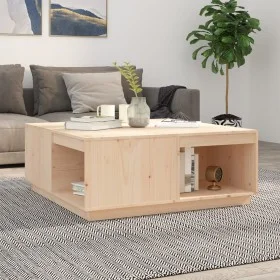 Mesa de centro de madera maciza de pino 100x101x40,5 cm de vidaXL, Mesas de centro - Ref: Foro24-814519, Precio: 144,73 €, De...