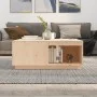 Mesa de centro de madera maciza de pino 100x101x40,5 cm de vidaXL, Mesas de centro - Ref: Foro24-814519, Precio: 144,73 €, De...