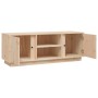 Mueble de TV de madera maciza de pino 110x35x40,5 cm de vidaXL, Muebles TV - Ref: Foro24-814474, Precio: 73,22 €, Descuento: %