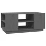 Mesa de centro de madera maciza de pino gris 90x49x40,5 cm de vidaXL, Mesas de centro - Ref: Foro24-814401, Precio: 73,82 €, ...