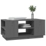 Mesa de centro de madera maciza de pino gris 90x49x40,5 cm de vidaXL, Mesas de centro - Ref: Foro24-814401, Precio: 73,82 €, ...