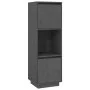 Aparador alto de madera maciza de pino gris 38x35x117 cm de vidaXL, Aparadores - Ref: Foro24-814361, Precio: 61,14 €, Descuen...
