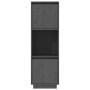 Aparador alto de madera maciza de pino gris 38x35x117 cm de vidaXL, Aparadores - Ref: Foro24-814361, Precio: 61,76 €, Descuen...