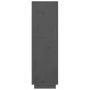 Aparador alto de madera maciza de pino gris 38x35x117 cm de vidaXL, Aparadores - Ref: Foro24-814361, Precio: 61,14 €, Descuen...