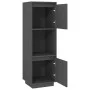 Aparador alto de madera maciza de pino gris 38x35x117 cm de vidaXL, Aparadores - Ref: Foro24-814361, Precio: 61,14 €, Descuen...