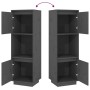 Aparador alto de madera maciza de pino gris 38x35x117 cm de vidaXL, Aparadores - Ref: Foro24-814361, Precio: 61,76 €, Descuen...