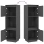 Aparador alto de madera maciza de pino gris 38x35x117 cm de vidaXL, Aparadores - Ref: Foro24-814361, Precio: 61,14 €, Descuen...