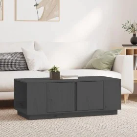 Grauer Couchtisch aus massivem Kiefernholz 110x50x40 cm von vidaXL, Couchtisch - Ref: Foro24-814431, Preis: 84,76 €, Rabatt: %