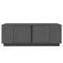 Mesa de centro de madera maciza de pino gris 110x50x40 cm de vidaXL, Mesas de centro - Ref: Foro24-814431, Precio: 84,76 €, D...