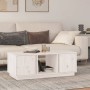 Mesa de centro de madera maciza de pino blanco 110x50x40 cm de vidaXL, Mesas de centro - Ref: Foro24-814425, Precio: 89,44 €,...