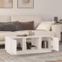 Mesa de centro de madera maciza de pino blanco 110x50x40 cm de vidaXL, Mesas de centro - Ref: Foro24-814425, Precio: 89,44 €,...