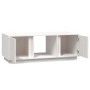 Mesa de centro de madera maciza de pino blanco 110x50x40 cm de vidaXL, Mesas de centro - Ref: Foro24-814425, Precio: 89,44 €,...