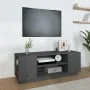 Mueble de TV madera maciza de pino gris 110x35x40,5 cm de vidaXL, Muebles TV - Ref: Foro24-814411, Precio: 66,99 €, Descuento: %