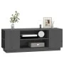 Mueble de TV madera maciza de pino gris 110x35x40,5 cm de vidaXL, Muebles TV - Ref: Foro24-814411, Precio: 66,99 €, Descuento: %