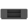 Mueble de TV madera maciza de pino gris 110x35x40,5 cm de vidaXL, Muebles TV - Ref: Foro24-814411, Precio: 66,99 €, Descuento: %