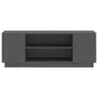 Mueble de TV madera maciza de pino gris 110x35x40,5 cm de vidaXL, Muebles TV - Ref: Foro24-814411, Precio: 66,99 €, Descuento: %