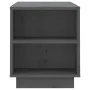 Mueble de TV madera maciza de pino gris 110x35x40,5 cm de vidaXL, Muebles TV - Ref: Foro24-814411, Precio: 66,99 €, Descuento: %