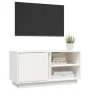 Mueble de TV madera maciza de pino blanco 80x35x40,5 cm de vidaXL, Muebles TV - Ref: Foro24-814465, Precio: 74,06 €, Descuent...