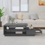 Mesa de centro madera maciza de pino gris 120x50x40,5 cm de vidaXL, Mesas de centro - Ref: Foro24-814416, Precio: 104,16 €, D...