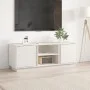 Mueble de TV madera maciza de pino blanco 110x35x40,5 cm de vidaXL, Muebles TV - Ref: Foro24-814475, Precio: 69,43 €, Descuen...