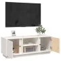 Mueble de TV madera maciza de pino blanco 110x35x40,5 cm de vidaXL, Muebles TV - Ref: Foro24-814475, Precio: 69,43 €, Descuen...