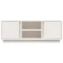 Mueble de TV madera maciza de pino blanco 110x35x40,5 cm de vidaXL, Muebles TV - Ref: Foro24-814475, Precio: 69,43 €, Descuen...