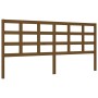 Estructura cama y cabecero madera maciza marrón miel 200x200 cm de vidaXL, Camas y somieres - Ref: Foro24-3194009, Precio: 17...