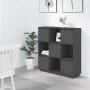 Hohes Sideboard aus massivem grauem Kiefernholz, 110,5 x 35 x 117 cm von vidaXL, Sideboards - Ref: Foro24-814371, Preis: 127,...