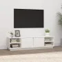 Mueble de TV madera maciza de pino blanco 156x40x40 cm de vidaXL, Muebles TV - Ref: Foro24-814455, Precio: 117,29 €, Descuent...