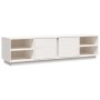 Mueble de TV madera maciza de pino blanco 156x40x40 cm de vidaXL, Muebles TV - Ref: Foro24-814455, Precio: 118,56 €, Descuent...