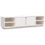 Mueble de TV madera maciza de pino blanco 156x40x40 cm de vidaXL, Muebles TV - Ref: Foro24-814455, Precio: 117,29 €, Descuent...