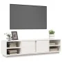 Mueble de TV madera maciza de pino blanco 156x40x40 cm de vidaXL, Muebles TV - Ref: Foro24-814455, Precio: 117,29 €, Descuent...