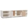 Mueble de TV madera maciza de pino blanco 156x40x40 cm de vidaXL, Muebles TV - Ref: Foro24-814455, Precio: 117,29 €, Descuent...