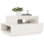 Mesa de centro madera maciza de pino blanco 80x55x40,5 cm de vidaXL, Mesas de centro - Ref: Foro24-814515, Precio: 91,20 €, D...