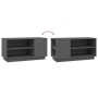 Mueble de TV madera maciza de pino gris 80x35x40,5 cm de vidaXL, Muebles TV - Ref: Foro24-814406, Precio: 51,95 €, Descuento: %