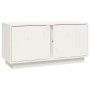 Mueble de TV madera maciza de pino blanco 80x35x40,5 cm de vidaXL, Muebles TV - Ref: Foro24-814470, Precio: 53,78 €, Descuent...