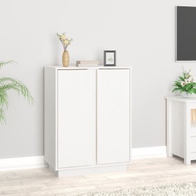 Aparador de madera maciza de pino blanco 60x35x80 cm de vidaXL, Aparadores - Ref: Foro24-814490, Precio: 90,76 €, Descuento: %
