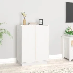 Aparador de madera maciza de pino blanco 60x35x80 cm de vidaXL, Aparadores - Ref: Foro24-814490, Precio: 89,65 €, Descuento: %