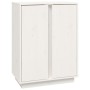 Aparador de madera maciza de pino blanco 60x35x80 cm de vidaXL, Aparadores - Ref: Foro24-814490, Precio: 90,76 €, Descuento: %