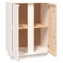 Aparador de madera maciza de pino blanco 60x35x80 cm de vidaXL, Aparadores - Ref: Foro24-814490, Precio: 89,65 €, Descuento: %
