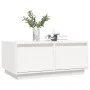 Mesa de centro de madera maciza de pino blanco 80x50x35 cm de vidaXL, Mesas de centro - Ref: Foro24-814440, Precio: 84,94 €, ...