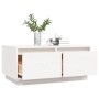 Mesa de centro de madera maciza de pino blanco 80x50x35 cm de vidaXL, Mesas de centro - Ref: Foro24-814440, Precio: 86,21 €, ...