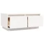 Mesa de centro de madera maciza de pino blanco 80x50x35 cm de vidaXL, Mesas de centro - Ref: Foro24-814440, Precio: 84,94 €, ...