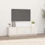 Mueble de TV madera maciza de pino blanco 140x40x40 cm de vidaXL, Muebles TV - Ref: Foro24-814460, Precio: 141,23 €, Descuent...