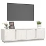 Mueble de TV madera maciza de pino blanco 140x40x40 cm de vidaXL, Muebles TV - Ref: Foro24-814460, Precio: 141,23 €, Descuent...