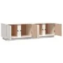 Mueble de TV madera maciza de pino blanco 140x40x40 cm de vidaXL, Muebles TV - Ref: Foro24-814460, Precio: 141,23 €, Descuent...