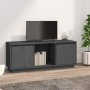 Mueble para TV de madera maciza de pino gris 110,5x35x44 cm de vidaXL, Muebles TV - Ref: Foro24-814341, Precio: 80,59 €, Desc...