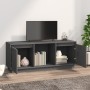 Mueble para TV de madera maciza de pino gris 110,5x35x44 cm de vidaXL, Muebles TV - Ref: Foro24-814341, Precio: 80,59 €, Desc...