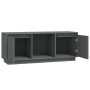 Mueble para TV de madera maciza de pino gris 110,5x35x44 cm de vidaXL, Muebles TV - Ref: Foro24-814341, Precio: 80,59 €, Desc...